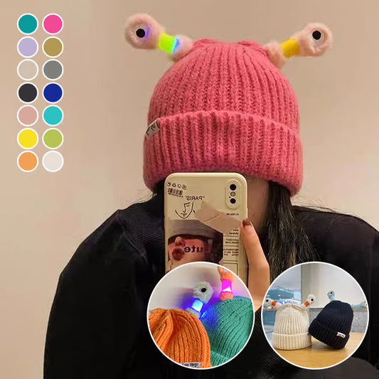 🔥Winter Parent-Child Cute Glowing Little Monster Knit Hat🔥