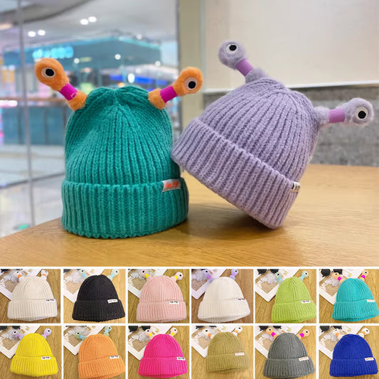 🔥Winter Parent-Child Cute Glowing Little Monster Knit Hat🔥
