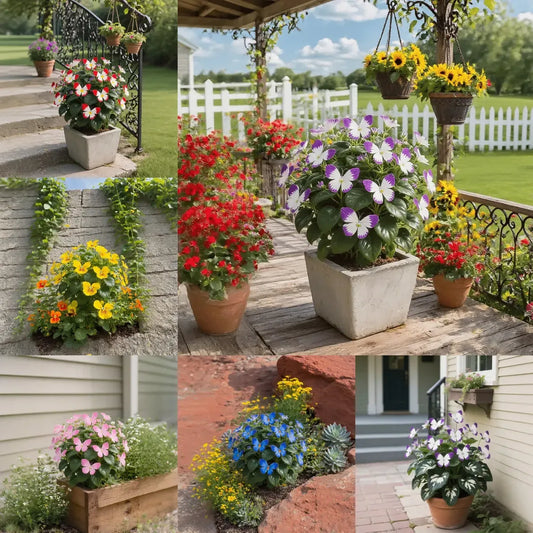 ✨EASY-TO-GROW SEEDS — BUTTERFLY BLOOMS FOR A LIVING GARDEN + 100 grams Organic Pot mix Free