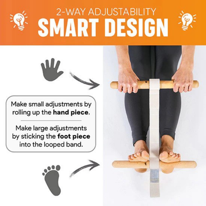 🔥Hot Sale 50% Off🔥💥FlexiBuddy Pro Wooden Pedal Puller💥Easy-stretching for better flexibility & less back pain🔥