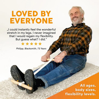 🔥Hot Sale 50% Off🔥💥FlexiBuddy Pro Wooden Pedal Puller💥Easy-stretching for better flexibility & less back pain🔥