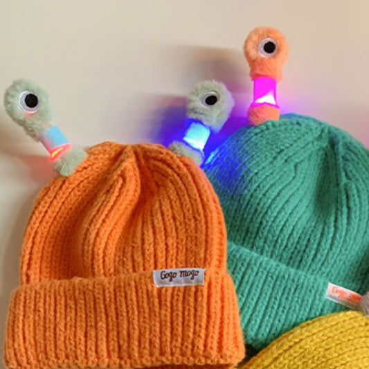 🔥Winter Parent-Child Cute Glowing Little Monster Knit Hat🔥