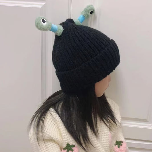 🔥Winter Parent-Child Cute Glowing Little Monster Knit Hat🔥