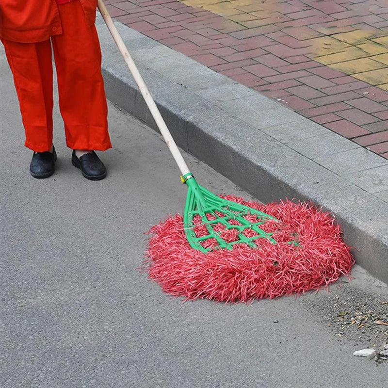 🏡outdoor mega broom head - soft & durable plastic 🧹
