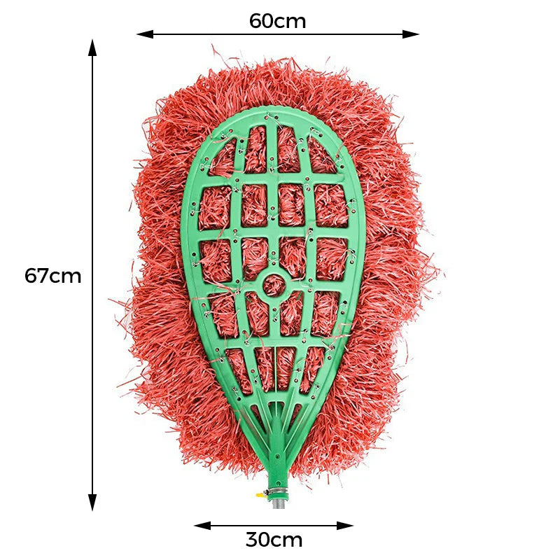 🏡outdoor mega broom head - soft & durable plastic 🧹