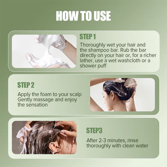 🔥Last day special, 50% off🔥Natural Shampoo Bar For Strengthening Hair🔥 BUY 2 GET 2 FREE! 🔥